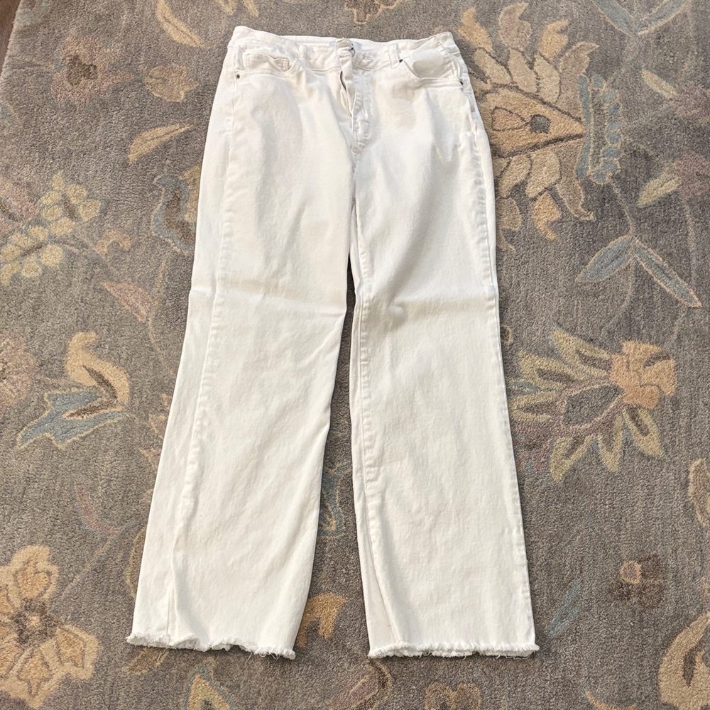 Zenana Outfitters White Wide Leg Jeans